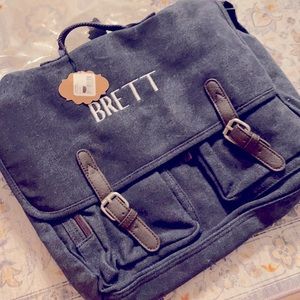 Briefcase monogrammed  “Brett” NEW